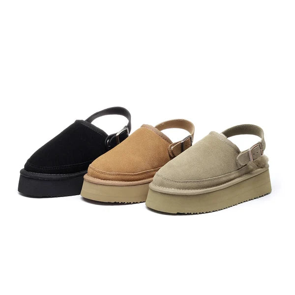 WOOL BOKEN PLATFORM SHOES 5874