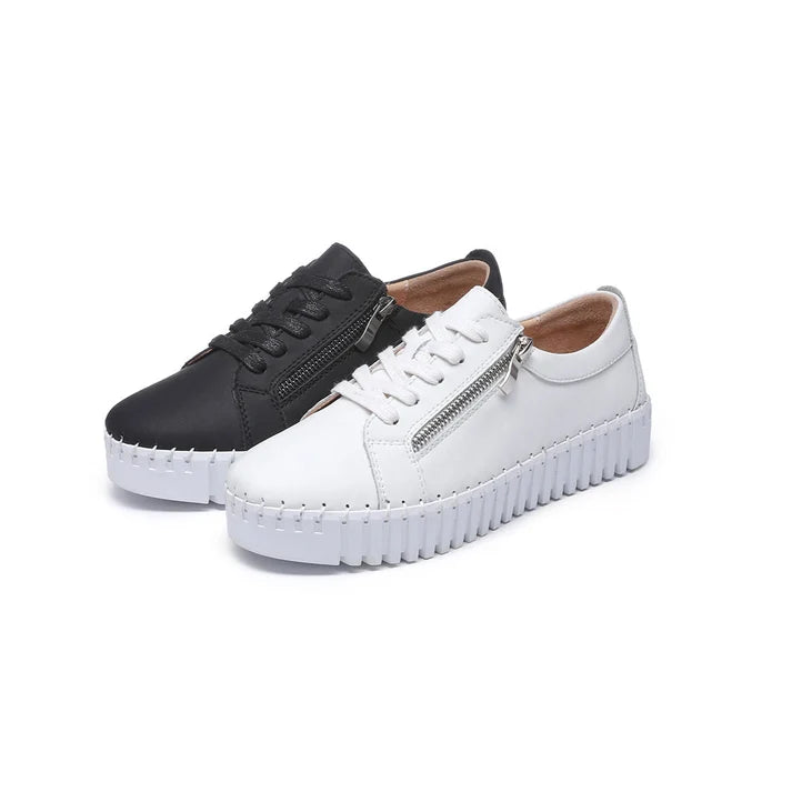 NO LACE ZIP UP SNEAKERS 4235
