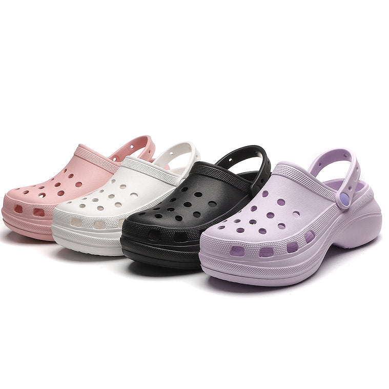 CHUNKY PLATFORM HOLE SHOES  4208