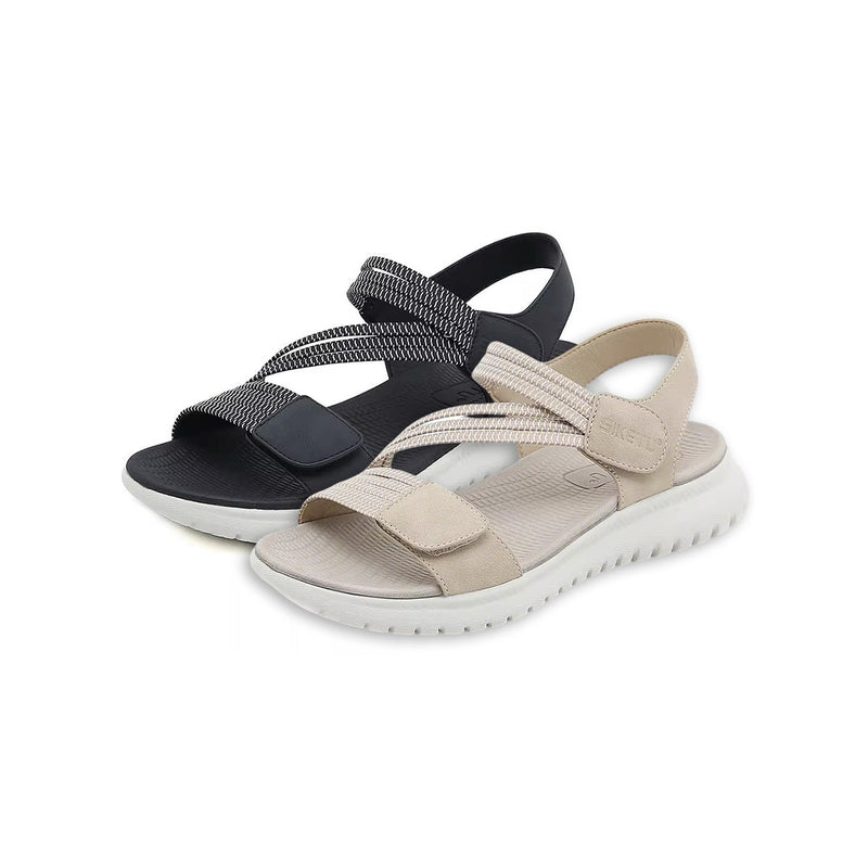 Comfort Beach Sandals with Elastic Straps Thick Sole Slides 4581