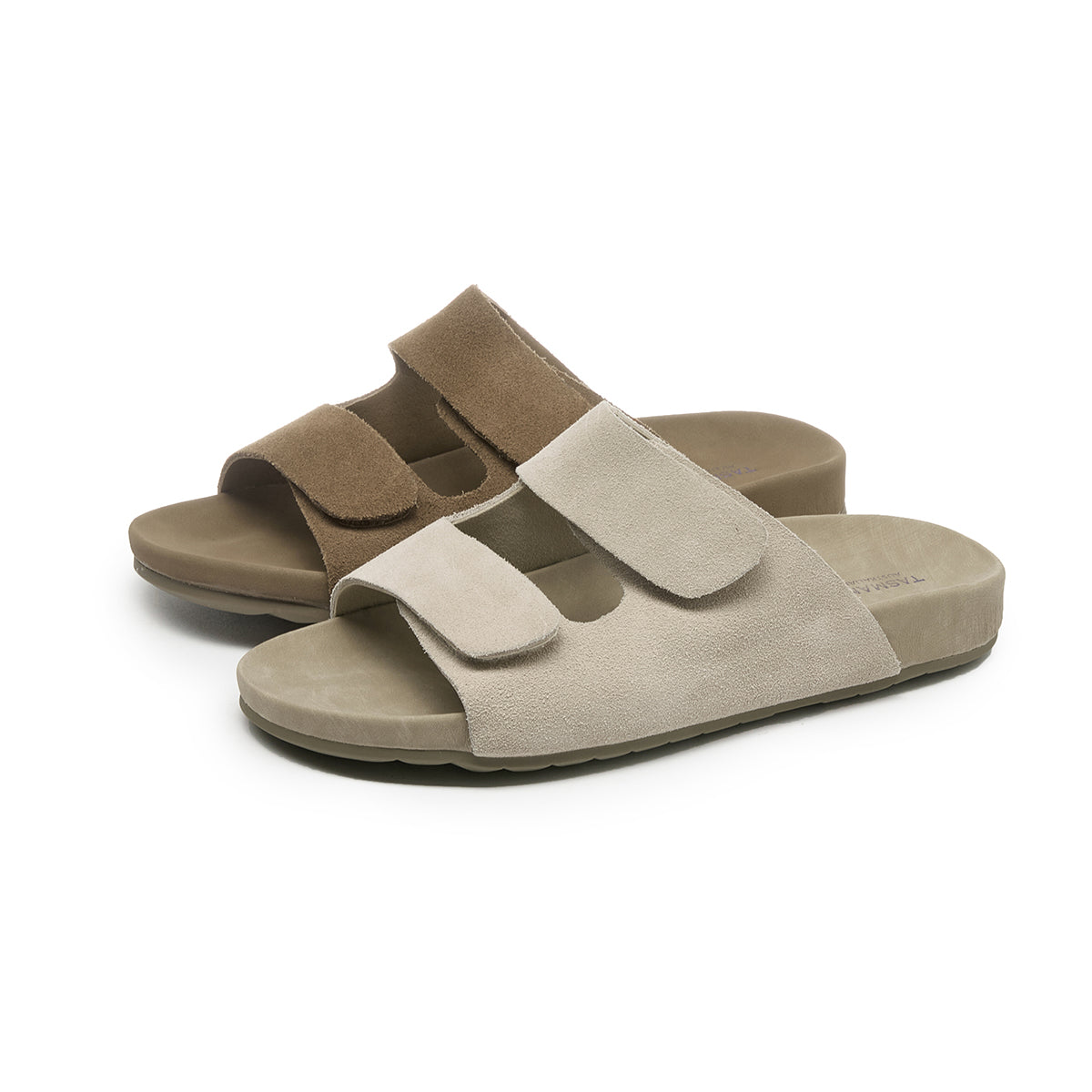 Comfort Leather Velcro Slippers Soft Sole Indoor House Shoes 7981