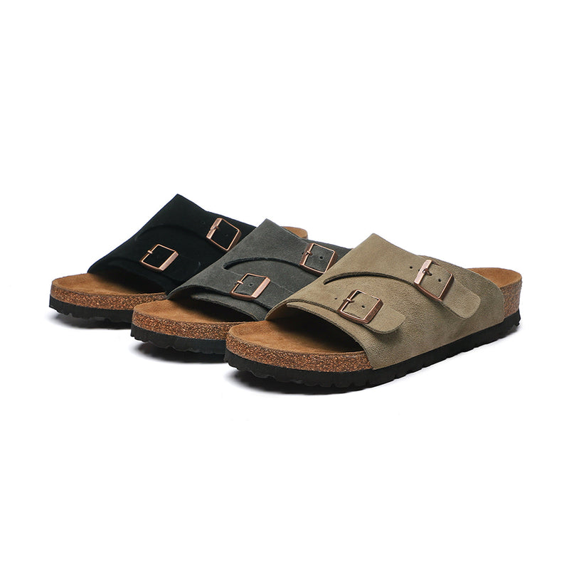 FROSTED CORK BOTTOM SLIPPERS  4398