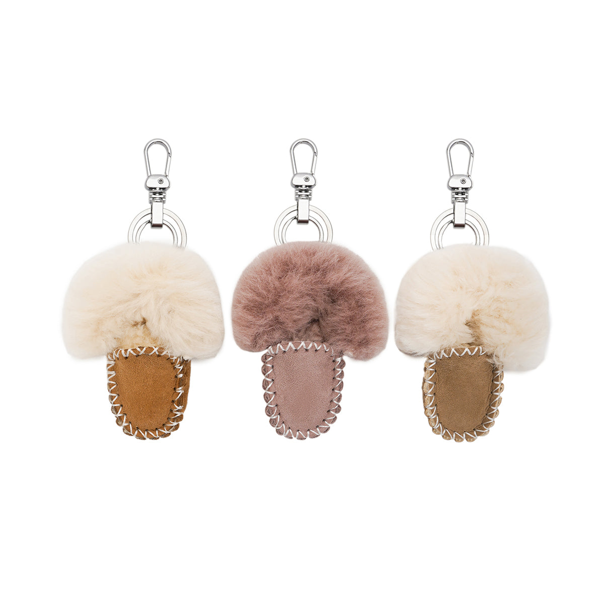 KR SUEDE SLIPPER KEYCHAIN