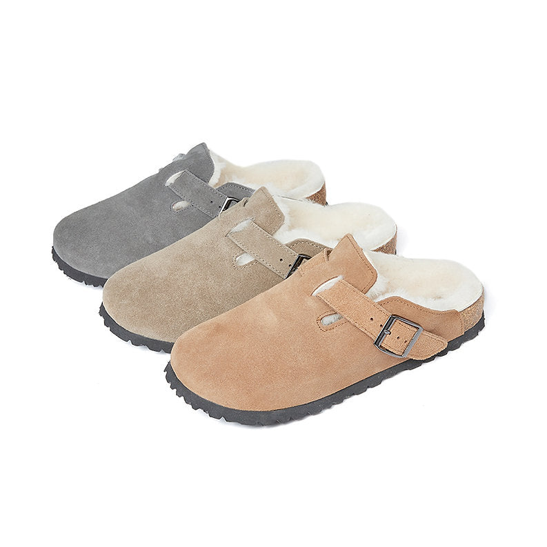 ORK SOLE CAP TOE WOOLEN SLIPPERS 0076