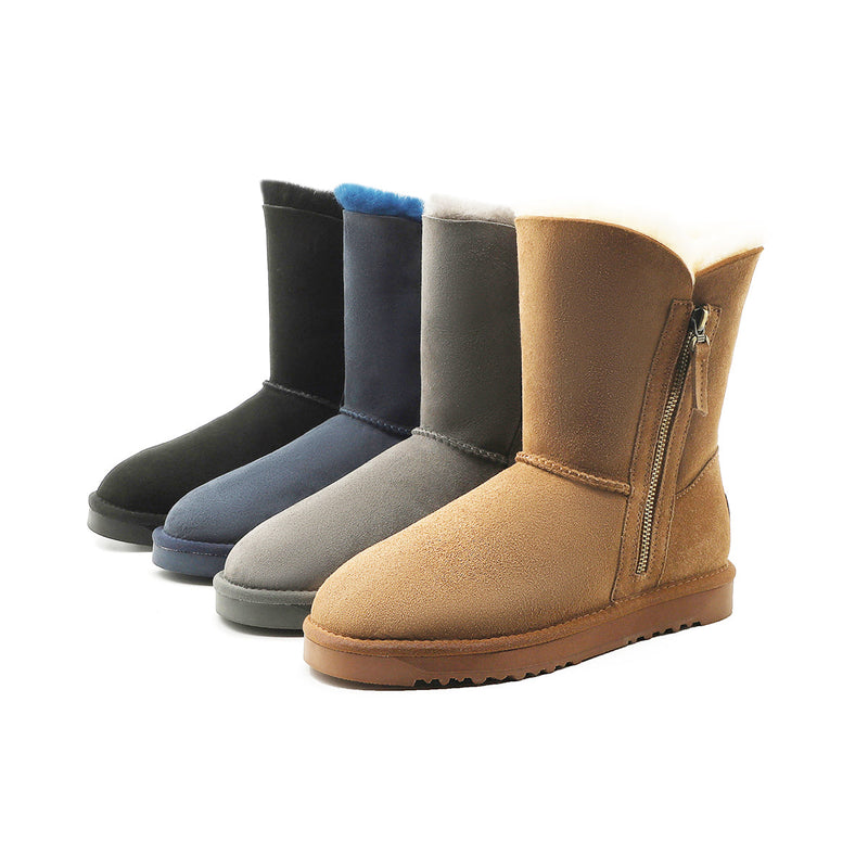 SHEEPSKIN ZIPPER BOOT 5822