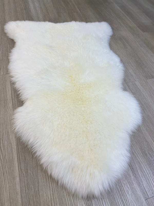 SHEEPSKIN SINGLE LONG WOOL RUG  105 115cm SSL