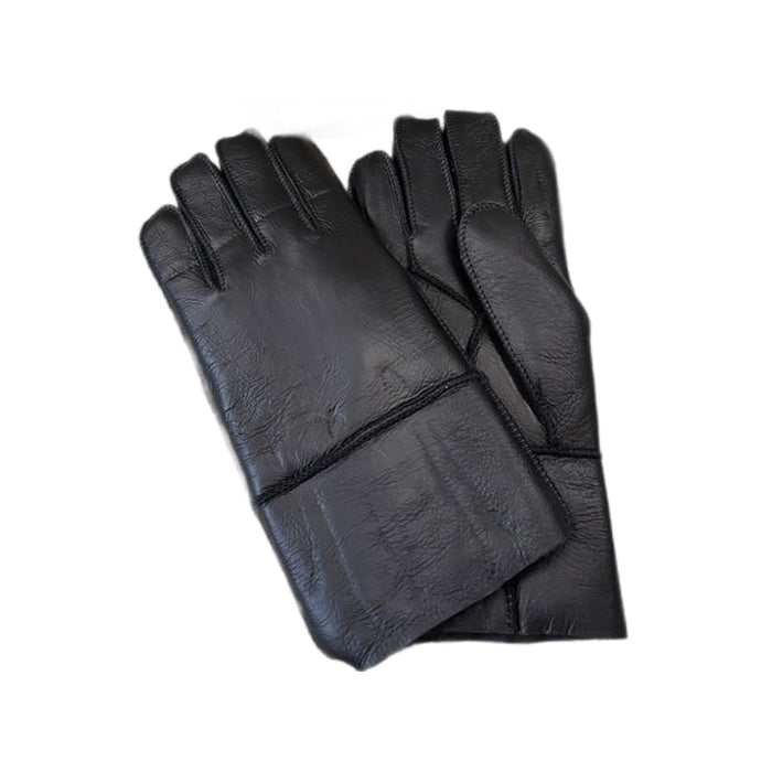 Warm Genuine Shearling Leather Gloves for Winter Outdoor Wear 970301